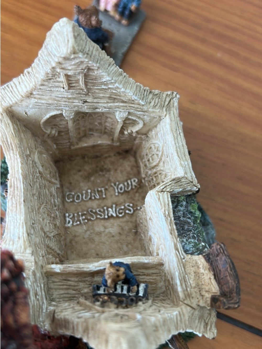 Boyds Bears Lil Country Church Figurine with Stained-Glass Window - Picture 6 of 7